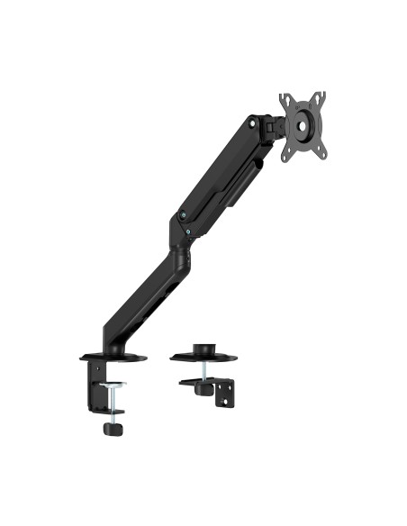 Soporte de Mesa Eco Contrapeso Giratorio e Inclinable para Monitor/TV 9kg (3 Pivotes, 1 Brazo) de 17-32, Negro