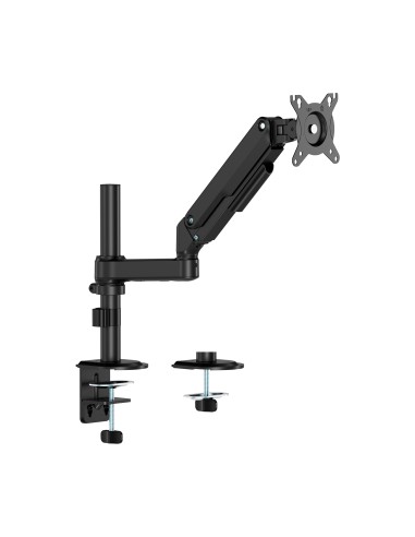 Soporte de Mesa Eco Contrapeso Giratorio e Inclinable para Monitor/TV 9kg (3 Pivotes, 1 Brazo) de 17-32, Negro