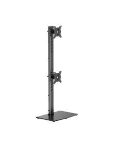 Soporte de Mesa Con Peana Eco Giratorio e Inclinable para 2 Monitor/TV 12kg de 17-34, Negro