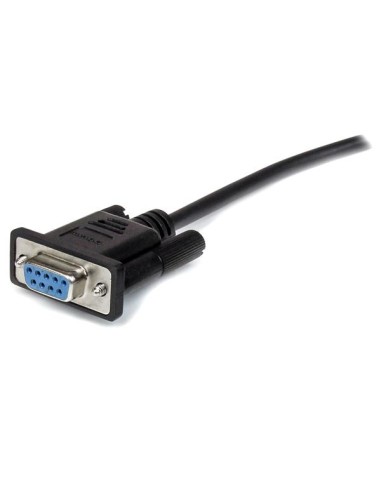 Cable 2m Extensión Directo Straight Through Serie Serial RS232 Vídeo EGA DB9 Macho a Hembra