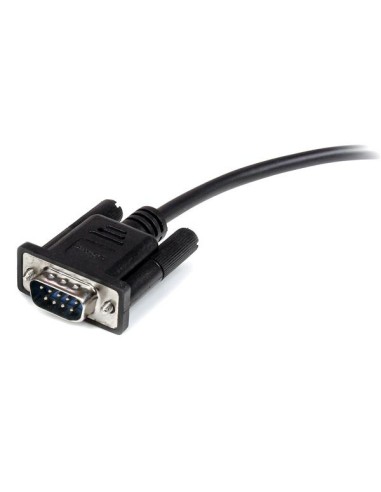 Cable 2m Extensión Directo Straight Through Serie Serial RS232 Vídeo EGA DB9 Macho a Hembra