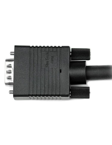 Cable de Vídeo VGA de 2m para Monitor de Ordenador - HD15 Macho a Macho - Negro