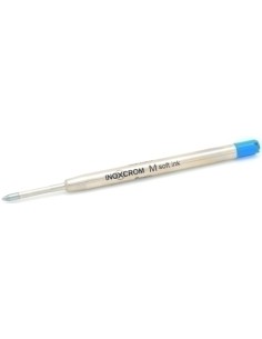 RECAMBIO INOXCROM BOLIGRAFO M MET. AZUL - Pack de 25 unidades