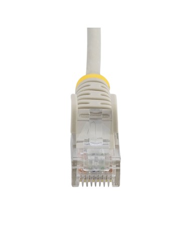 Cable Cat6 de 3m - Delgado - con Conectores RJ45 sin Enganches - Gris