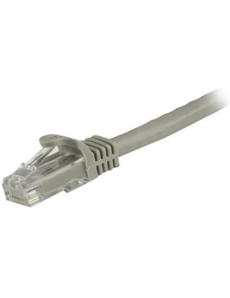 Cable de 1,5m Cat6 Ethernet de Red Gris - RJ45 sin Enganches - 24AWG