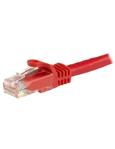 Cable de 1,5m Cat6 Ethernet de Red Rojo - RJ45 sin Enganches - 24AWG