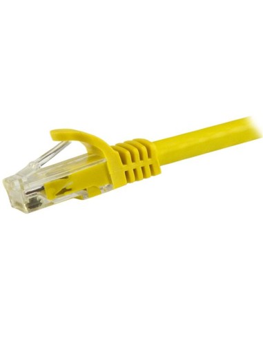 Cable de 1,5m Cat6 Ethernet de Red Amarillo - RJ45 sin Enganches - 24AWG
