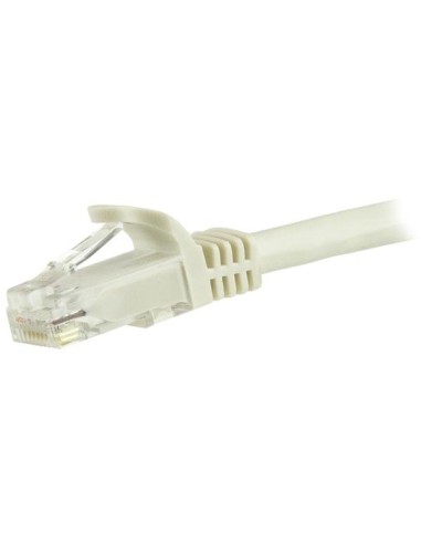 Cable de Red Gigabit Ethernet 15m UTP Patch Cat6 Cat 6 RJ45 Snagless Sin Enganches - Blanco