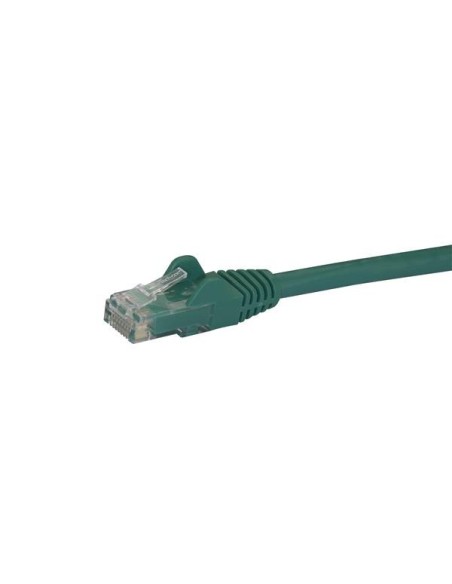 Cable de 1m Verde de Red Gigabit Cat6 Ethernet RJ45 sin Enganche - Snagless