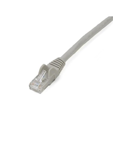 Cable de 2m Gris de Red Gigabit Cat6 Ethernet RJ45 sin Enganche - Snagless