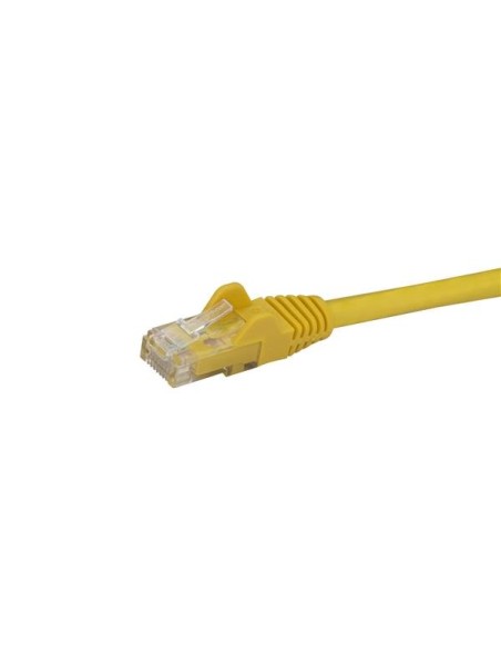 Cable de 2m Amarillo de Red Gigabit Cat6 Ethernet RJ45 sin Enganche - Snagless