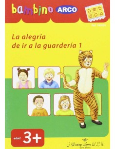 Bambino luk la alegria de ir a la guarderia
