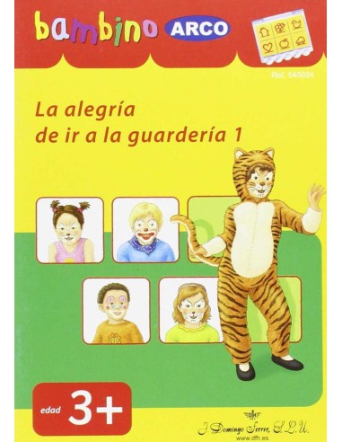 Bambino luk la alegria de ir a la guarderia