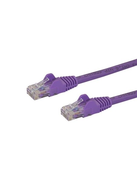 Cable de Red de 3m Púrpura Cat6 UTP Ethernet Gigabit RJ45 sin Enganches