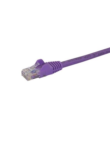 Cable de Red de 3m Púrpura Cat6 UTP Ethernet Gigabit RJ45 sin Enganches