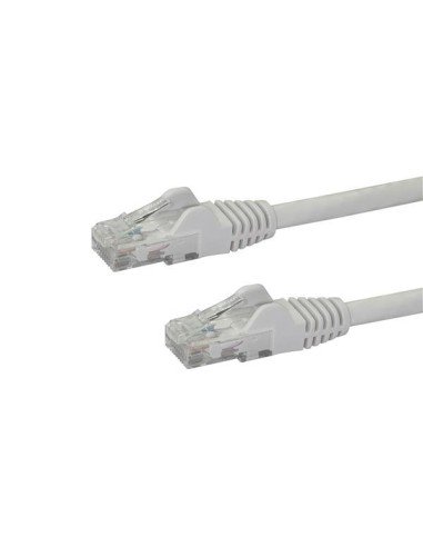 Cable de Red de 0,5m Blanco Cat6 UTP Ethernet Gigabit RJ45 sin Enganches