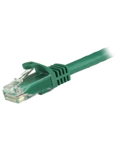 Cable de 5m Verde de Red Gigabit Cat6 Ethernet RJ45 sin Enganche - Snagless
