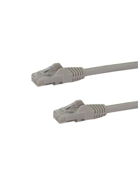 Cable de 5m Gris de Red Gigabit Cat6 Ethernet RJ45 sin Enganche - Snagless