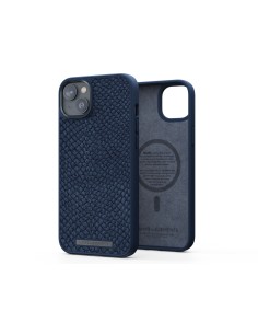 Salmon Leather Magsafe Case - iPhone 14 Plus - Blue 2