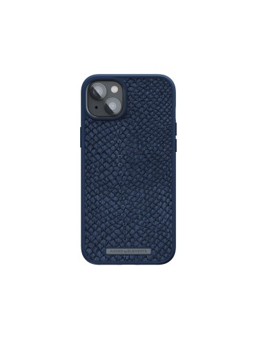 Salmon Leather Magsafe Case - iPhone 14 Plus - Blue