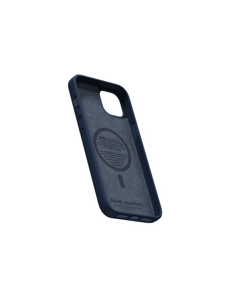 Salmon Leather Magsafe Case - iPhone 14 Plus - Blue