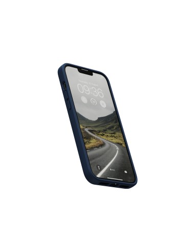 Salmon Leather Magsafe Case - iPhone 14 Plus - Blue