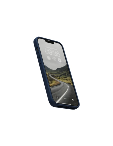 Salmon Leather Magsafe Case - iPhone 14 Plus - Blue