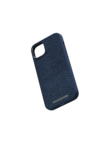 Salmon Leather Magsafe Case - iPhone 14 Plus - Blue