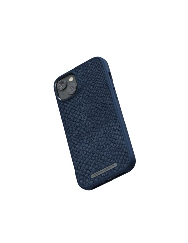 Salmon Leather Magsafe Case - iPhone 14 Plus - Blue