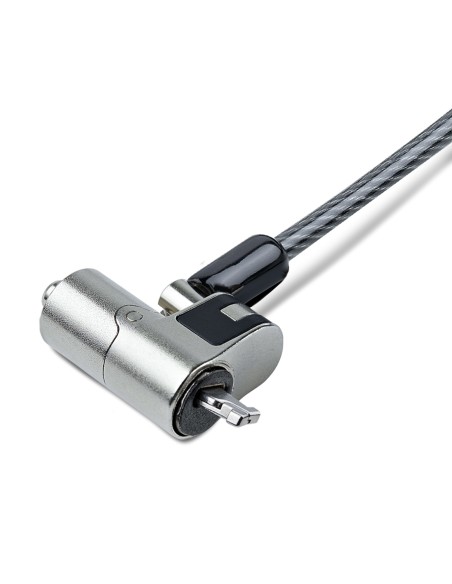 NANOK-LAPTOP-LOCK cable antirrobo Negro, Plata 2 m