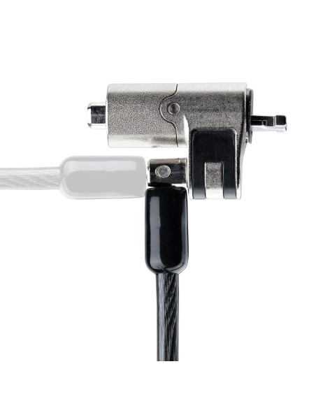 NANOK-LAPTOP-LOCK cable antirrobo Negro, Plata 2 m