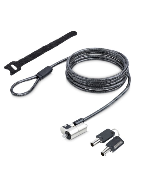 NANOK-LAPTOP-LOCK cable antirrobo Negro, Plata 2 m