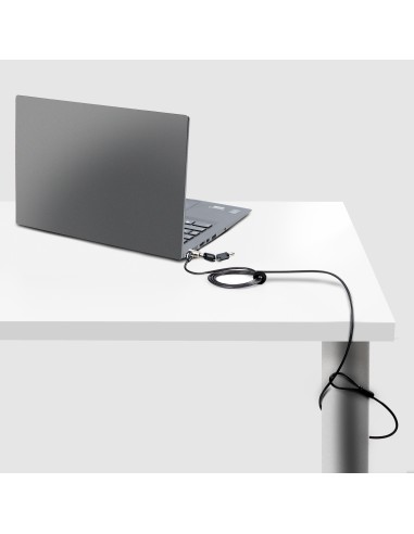 NANOK-LAPTOP-LOCK cable antirrobo Negro, Plata 2 m