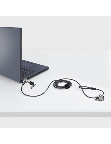 NBLWK-LAPTOP-LOCK cable antirrobo Negro, Plata 2 m