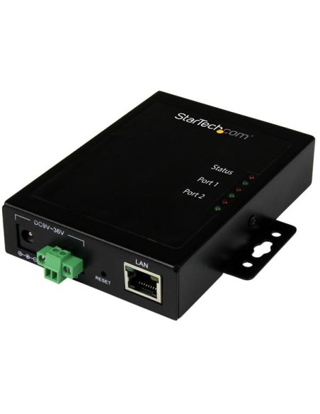 Servidor de Dispositivos Serie a IP de 2 Puertos RS232 - De Metal