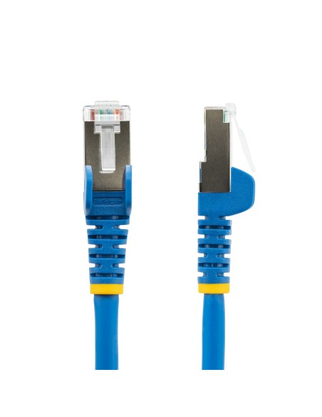 Cable de 1m de Red Ethernet CAT6a - Azul - Low Smoke Zero Halogen (LSZH) - 10GbE - 500MHz - PoE++ de 100W - Snagless sin Pestil