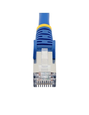 Cable de 1m de Red Ethernet CAT6a - Azul - Low Smoke Zero Halogen (LSZH) - 10GbE - 500MHz - PoE++ de 100W - Snagless sin Pestil
