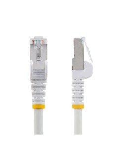 Cable de 3m de Red Ethernet CAT6a - Blanco - Low Smoke Zero Halogen (LSZH) - 10GbE - 500MHz - PoE++ de 100W - Snagless sin Pest 2