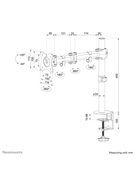 Soporte de escritorio para monitor