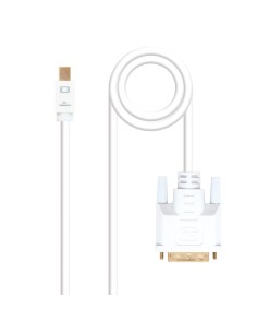 Cable conversor Mini DP a DVI, Mini DP/M - DVI/M, Blanco, 5.0 M