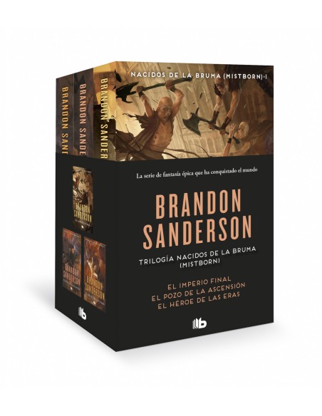 Trilogia Nacidos de la Bruma Mistborn pack con El imperio final El pozo de la Ascension El heroe de las Eras