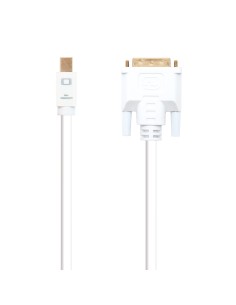 Cable conversor Mini DP a DVI, Mini DP/M - DVI/M, Blanco, 5.0 M 2