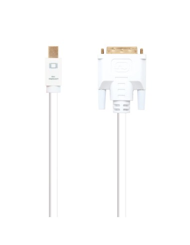 Cable conversor Mini DP a DVI, Mini DP/M - DVI/M, Blanco, 5.0 M