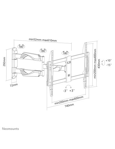 Soporte de pared para TV