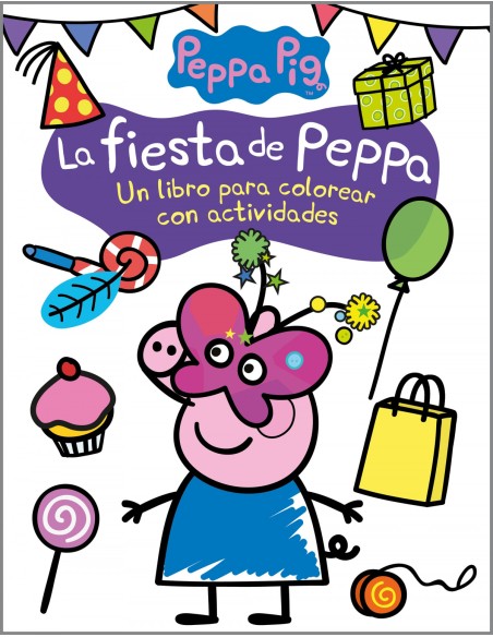 La fiesta de Peppa Actividades para colorear