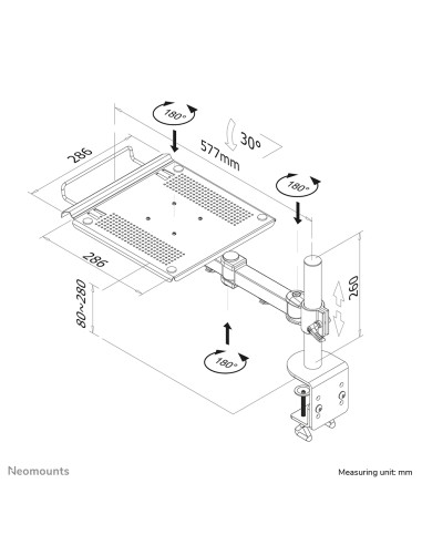 Soporte de escritorio para un ordenador portátil