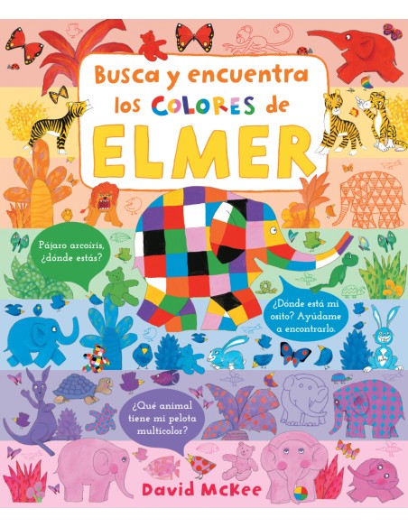 Busca y encuentra los colores de Elmer Elmer Pequenas manitas