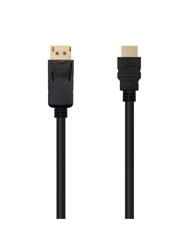 Cable conversor DISPLAYPORT a HDMI, DP/M - HDMI/M, Negro, 2.0 M