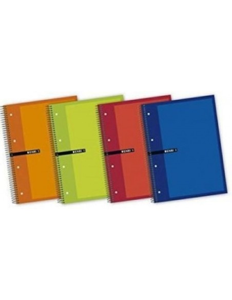 Paq 5 cuaderno espiral microperforado a5 140h 60g cuad5x5 multiasignatura colores surtidos Paq 5 cuaderno espiral microperforado a5 140h 60g cuad5x5 multiasignatura colores surtidos