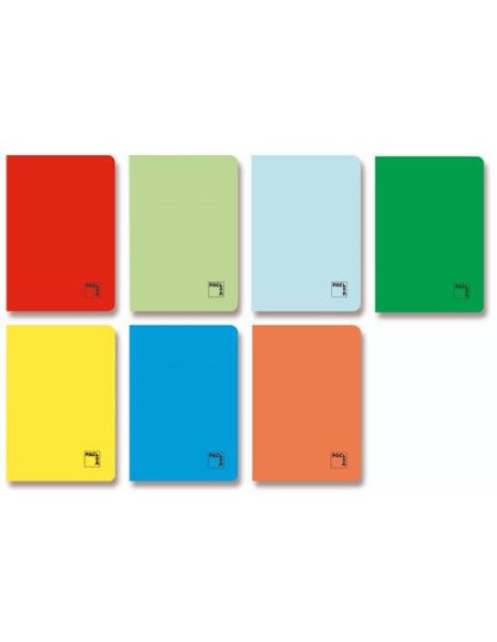LIBRETA GOFRADA TAPA CARTULINA 70 GRS. A-5+ 48 HOJAS PAUTADO 3,5 CON MARGEN SURTIDO PACSA 20073